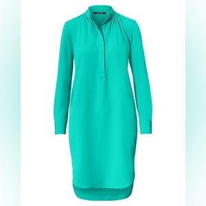 LAUREN by Ralph Lauren Crepe de Chine Shirtdress